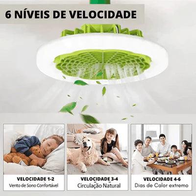 Luminária LED com Ventilador - LedMax Pro - Bil Desconto